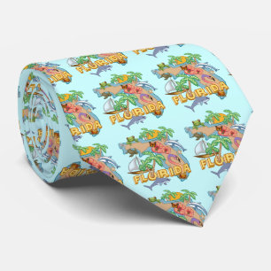 Tropical Florida tie