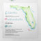 Tropical Florida Wedding Invitation All In One