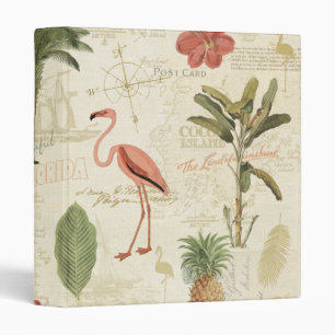 Tropical Floridian Pattern Binder