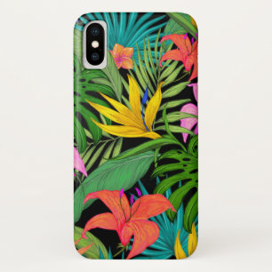 Tropical flower and palm leaf Hawaiian colourful Case-Mate iPhone Case