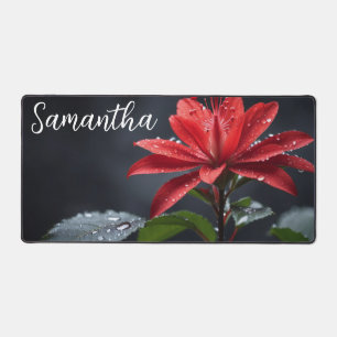 Tropical Flower Desk Mat