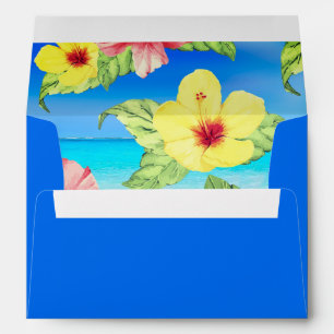 Tropical Flower Hibiscus Beach Aloha Envelope