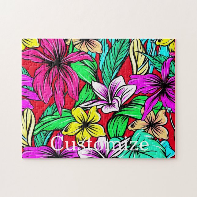 Tropical Flower Mix Thunder_Cove Jigsaw Puzzle (Horizontal)