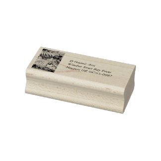 Tropical Flower Pattern in Soft Colours Rubber Stamp