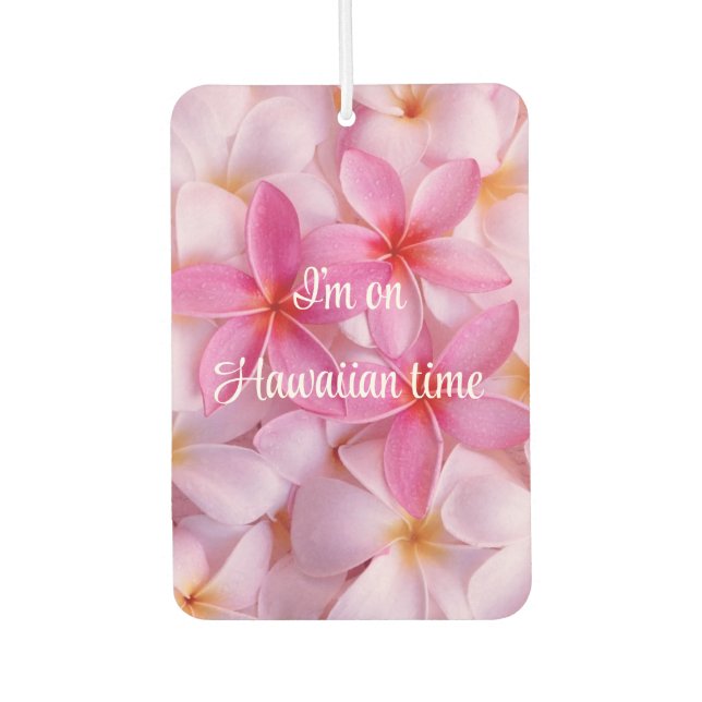 Tropical Flowers Air Freshener (Front)