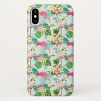 Tropical Flowers And Birds | Add Your Initial