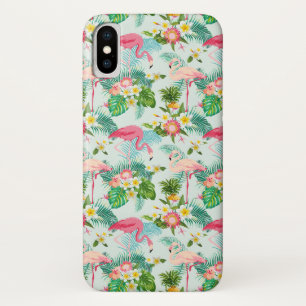 Tropical Flowers And Birds   Add Your Initial iPhone X Case
