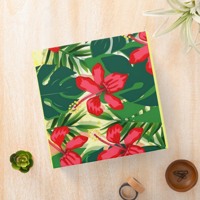 Tropical flowers and leaves binder (In Situ)