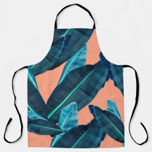 Tropical flowers, botanical seamless background. apron