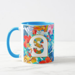 Tropical Flowers Bridal Party Gifts Bridesmaid Mom Mug