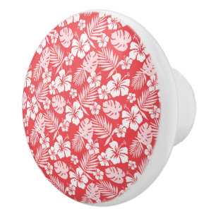 Tropical Flowers Cabinet - Drawer Knobs