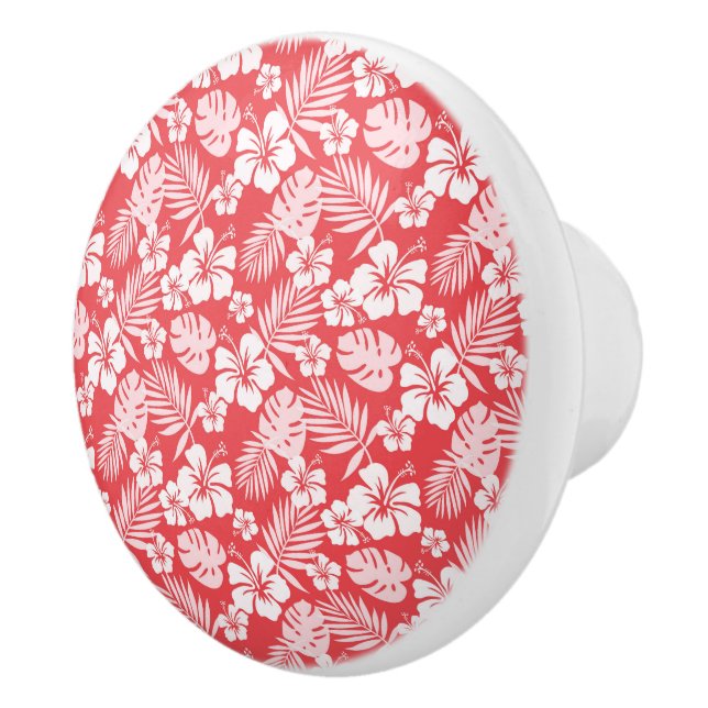 Tropical Flowers Cabinet - Drawer Knobs (Right)