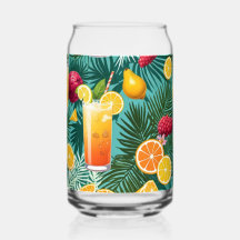 tropical flowers, colourful fruits Drinkware Set