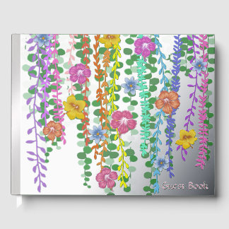 Tropical Flowers Guest Book