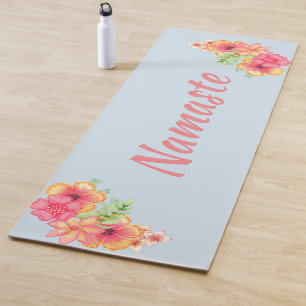 Tropical Flowers Namaste Yoga Mat