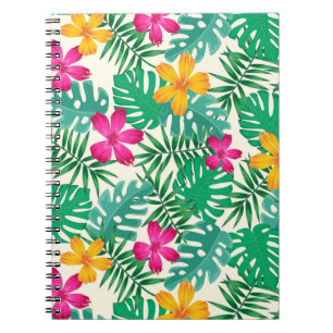 Tropical flowers  notebook