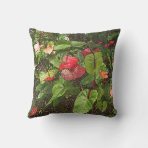 "TROPICAL FLOWERS" OUTDOOR PILLOW/PHOTOGRAPHY THROW PILLOW