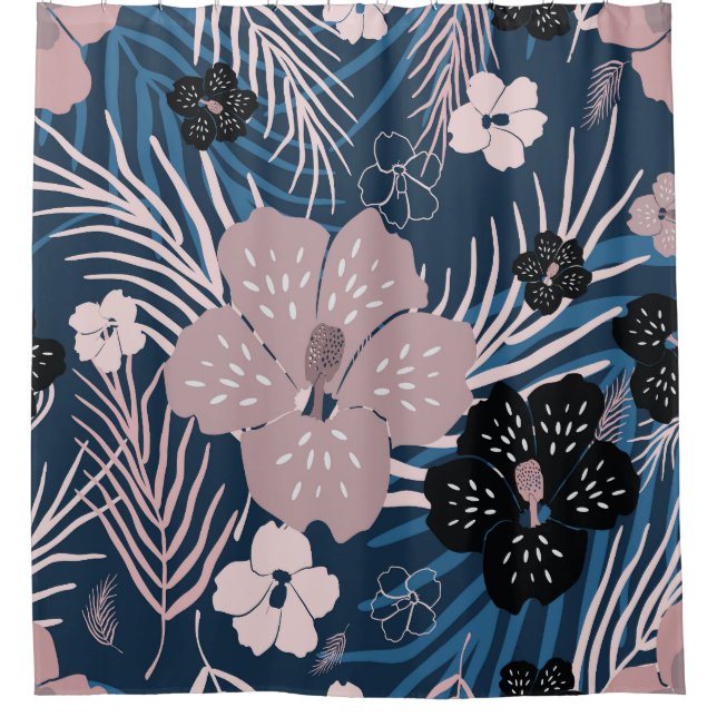 Tropical Flowers Palm Leaves Texture (Front)