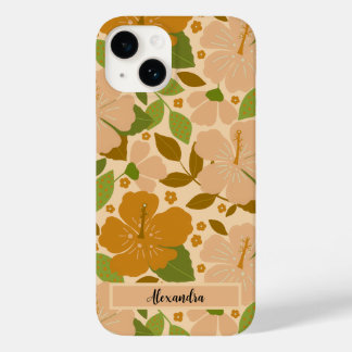 Tropical Flowers Personalized Case-Mate iPhon Case-Mate iPhone 14 Case