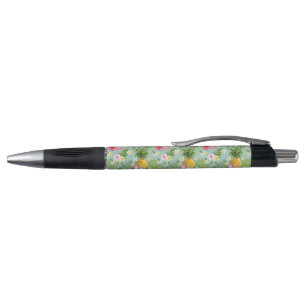 Tropical Flowers & Pineapples Pen