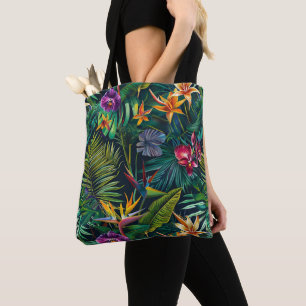 Tropical Flowers Tote Bag