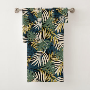 Tropical Foliage Bath Towel Set