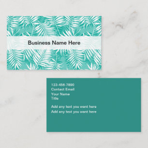 Tropical Foliage Business Card
