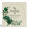 Tropical Foliage Circle Frame Wedding Photo Album