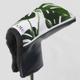 Tropical Foliage Monogram Putter Golf Head Cover