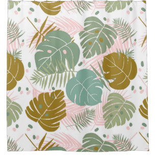 Tropical Foliage - Monstera And Palm Leaf Pattern