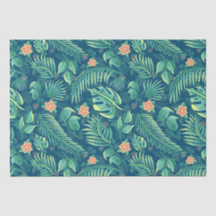 Tropical Foliage Pattern Tissue Paper