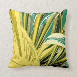 Tropical Foliage Pillow by Sharles fine Art
