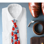 Tropical Foliage Red Floral Hibiscus Tie<br><div class="desc">This design features white tropical foliage on a navy blue background with bright red hibiscus flowers.
#tropical #floral #flowers #hibiscus #design #stylish #feminine #pattern #fashion #style</div>