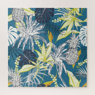 Tropical Forest: Colourful Hand Drawn. Jigsaw Puzzle