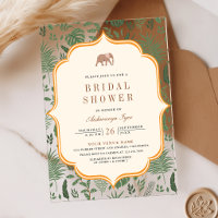 Tropical Forest Elephant Indian Bridal Shower