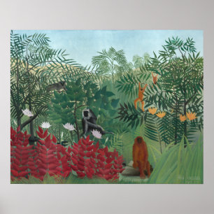 Tropical Forest - Henri Rousseau Fine Art Poster