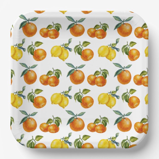 Tropical Forest Paper Plate (Front)