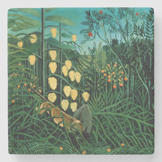 Tropical Forest Stone Coaster (Front)