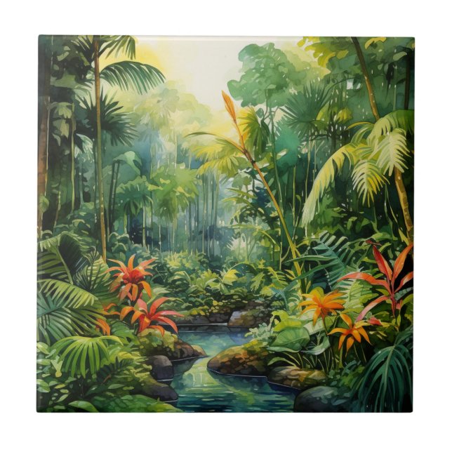 Tropical Forest Tile (Front)