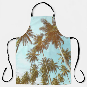 Tropical Frame: Abstract Palm Trees Apron
