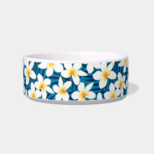 Tropical frangipani flowers bowl