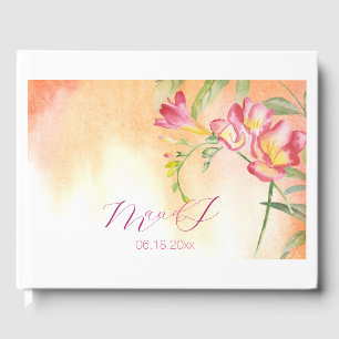 Tropical Freesia Wedding Guest Book