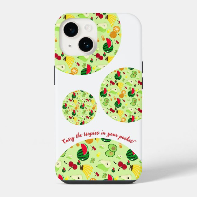 Tropical Frenzy  iPhone Case (Back)
