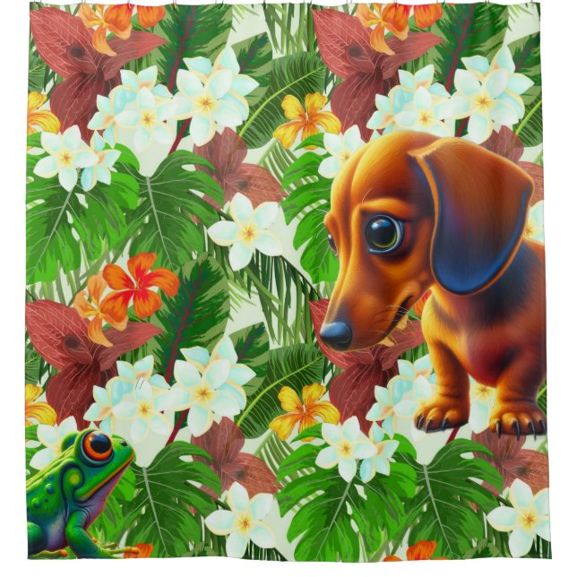 Tropical Frog and Dachshund  (Front)