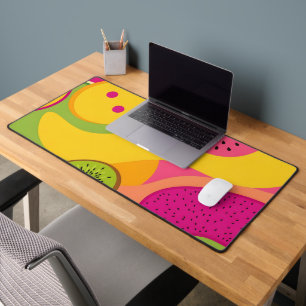 Tropical Fruit Abstract Desk Mat