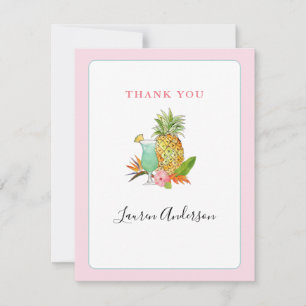 Tropical fruit Bridal shower Thank You Card