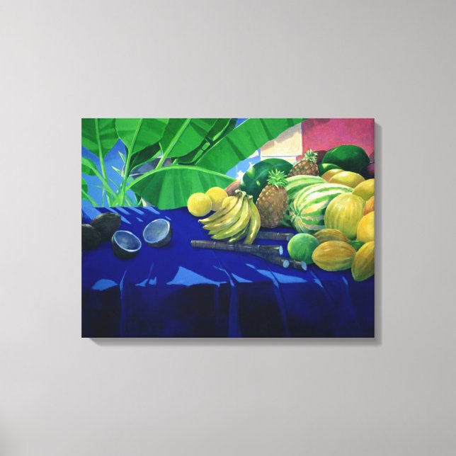 Tropical Fruit Canvas Print (Front)