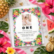 Tropical Fruit First Birthday Photo Party