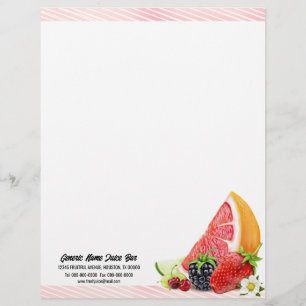 Tropical Fruit Letterhead