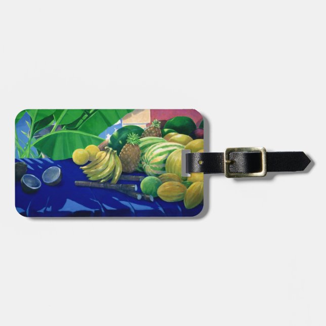 Tropical Fruit Luggage Tag (Front Horizontal)
